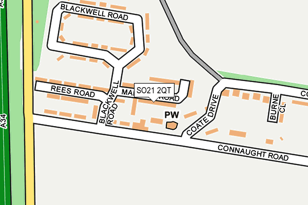 SO21 2QT map - OS OpenMap – Local (Ordnance Survey) SO21 2QT map - OS OpenMap – Local (Ordnance Survey)