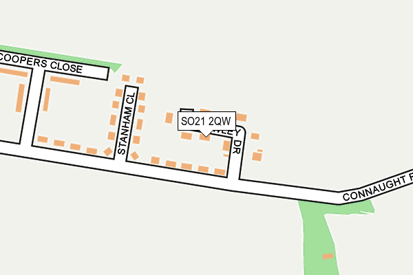 SO21 2QW map - OS OpenMap – Local (Ordnance Survey) SO21 2QW map - OS OpenMap – Local (Ordnance Survey)