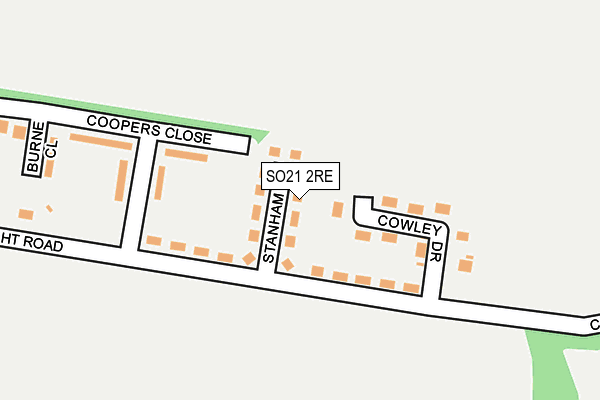 SO21 2RE map - OS OpenMap – Local (Ordnance Survey) SO21 2RE map - OS OpenMap – Local (Ordnance Survey)