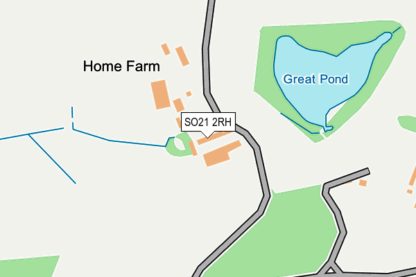 SO21 2RH map - OS OpenMap – Local (Ordnance Survey) SO21 2RH map - OS OpenMap – Local (Ordnance Survey)