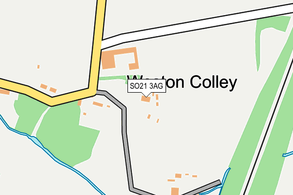 SO21 3AG map - OS OpenMap – Local (Ordnance Survey) SO21 3AG map - OS OpenMap – Local (Ordnance Survey)