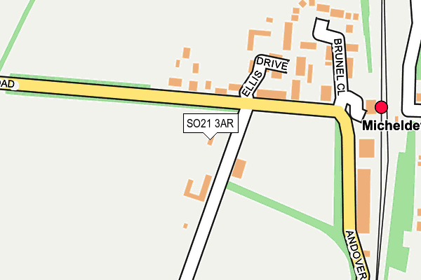 SO21 3AR map - OS OpenMap – Local (Ordnance Survey) SO21 3AR map - OS OpenMap – Local (Ordnance Survey)