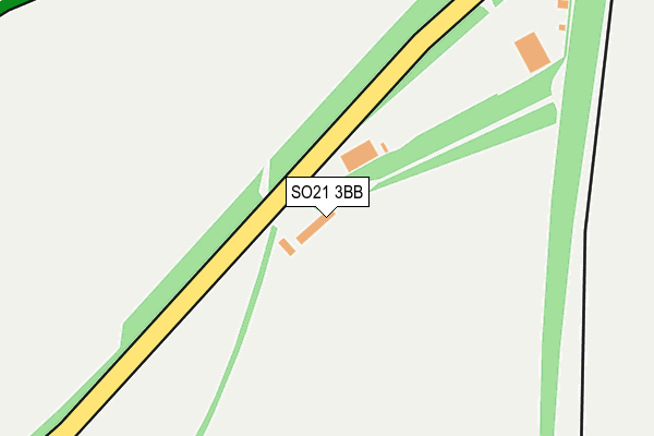 SO21 3BB map - OS OpenMap – Local (Ordnance Survey) SO21 3BB map - OS OpenMap – Local (Ordnance Survey)