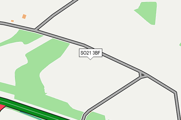 SO21 3BF map - OS OpenMap – Local (Ordnance Survey) SO21 3BF map - OS OpenMap – Local (Ordnance Survey)