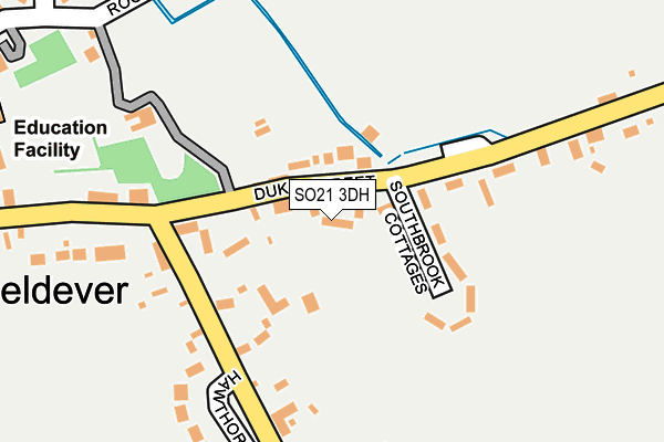 SO21 3DH map - OS OpenMap – Local (Ordnance Survey) SO21 3DH map - OS OpenMap – Local (Ordnance Survey)