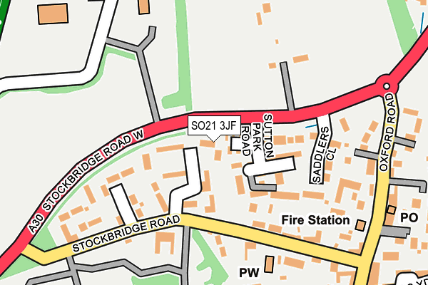 SO21 3JF map - OS OpenMap – Local (Ordnance Survey) SO21 3JF map - OS OpenMap – Local (Ordnance Survey)