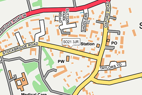 SO21 3JR map - OS OpenMap – Local (Ordnance Survey) SO21 3JR map - OS OpenMap – Local (Ordnance Survey)