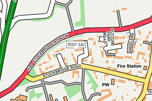 SO21 3JU map - OS OpenMap – Local (Ordnance Survey) SO21 3JU map - OS OpenMap – Local (Ordnance Survey)