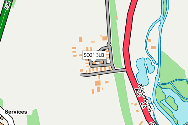 SO21 3LB map - OS OpenMap – Local (Ordnance Survey) SO21 3LB map - OS OpenMap – Local (Ordnance Survey)