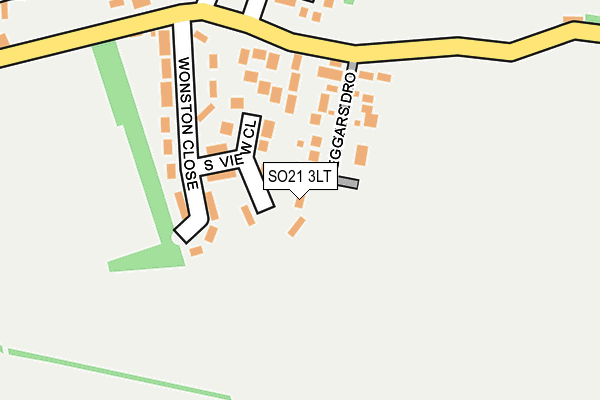 SO21 3LT map - OS OpenMap – Local (Ordnance Survey) SO21 3LT map - OS OpenMap – Local (Ordnance Survey)