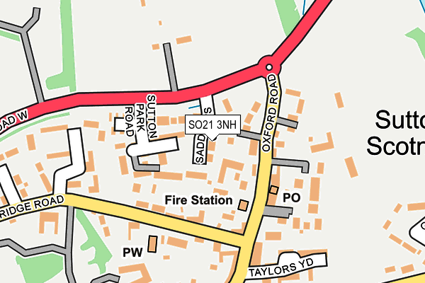 SO21 3NH map - OS OpenMap – Local (Ordnance Survey) SO21 3NH map - OS OpenMap – Local (Ordnance Survey)