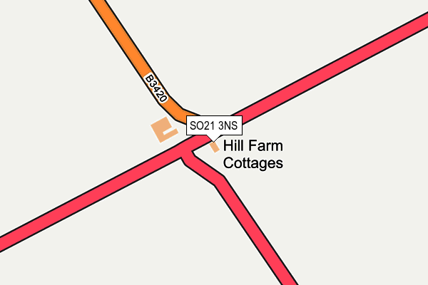 SO21 3NS map - OS OpenMap – Local (Ordnance Survey) SO21 3NS map - OS OpenMap – Local (Ordnance Survey)
