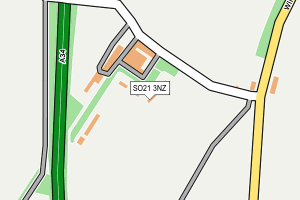 SO21 3NZ map - OS OpenMap – Local (Ordnance Survey) SO21 3NZ map - OS OpenMap – Local (Ordnance Survey)