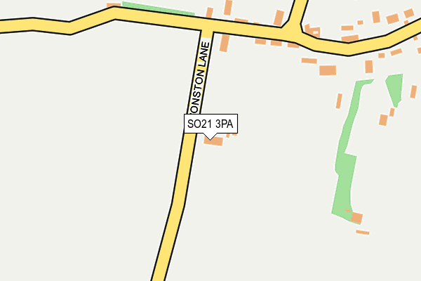SO21 3PA map - OS OpenMap – Local (Ordnance Survey) SO21 3PA map - OS OpenMap – Local (Ordnance Survey)