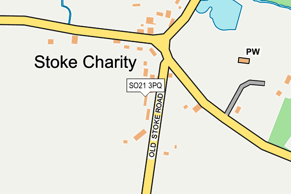 SO21 3PQ map - OS OpenMap – Local (Ordnance Survey)