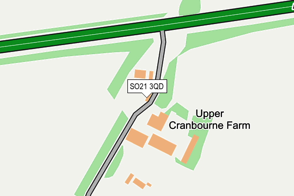 SO21 3QD map - OS OpenMap – Local (Ordnance Survey) SO21 3QD map - OS OpenMap – Local (Ordnance Survey)