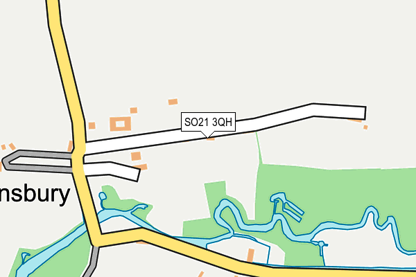 SO21 3QH map - OS OpenMap – Local (Ordnance Survey) SO21 3QH map - OS OpenMap – Local (Ordnance Survey)