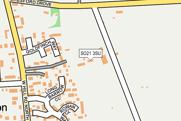 SO21 3SU map - OS OpenMap – Local (Ordnance Survey) SO21 3SU map - OS OpenMap – Local (Ordnance Survey)