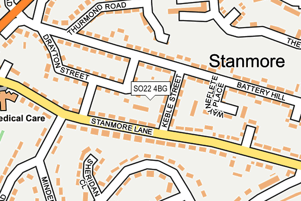 SO22 4BG map - OS OpenMap – Local (Ordnance Survey) SO22 4BG map - OS OpenMap – Local (Ordnance Survey)