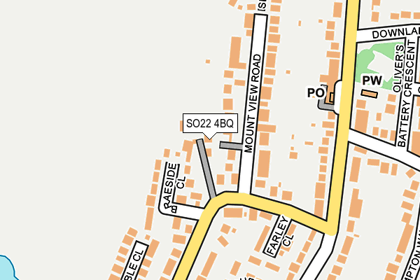 SO22 4BQ map - OS OpenMap – Local (Ordnance Survey) SO22 4BQ map - OS OpenMap – Local (Ordnance Survey)