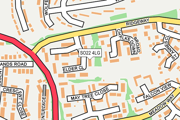 SO22 4LG map - OS OpenMap – Local (Ordnance Survey) SO22 4LG map - OS OpenMap – Local (Ordnance Survey)