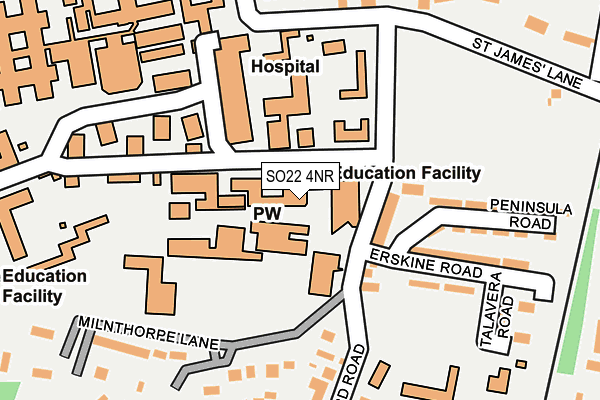 SO22 4NR map - OS OpenMap – Local (Ordnance Survey) SO22 4NR map - OS OpenMap – Local (Ordnance Survey)