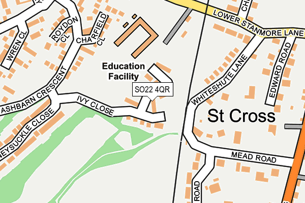 SO22 4QR map - OS OpenMap – Local (Ordnance Survey) SO22 4QR map - OS OpenMap – Local (Ordnance Survey)