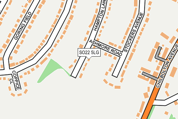 SO22 5LG map - OS OpenMap – Local (Ordnance Survey) SO22 5LG map - OS OpenMap – Local (Ordnance Survey)