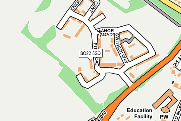 SO22 5SQ map - OS OpenMap – Local (Ordnance Survey) SO22 5SQ map - OS OpenMap – Local (Ordnance Survey)