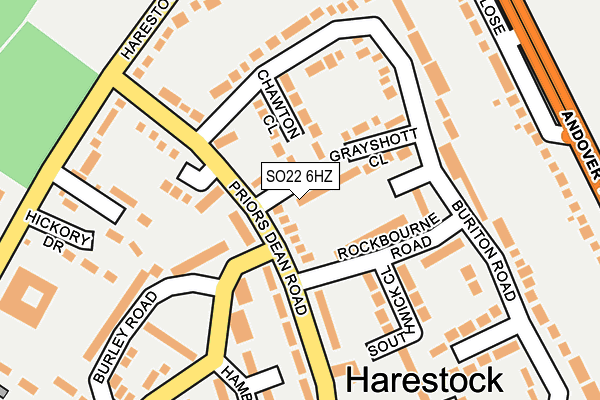 SO22 6HZ map - OS OpenMap – Local (Ordnance Survey) SO22 6HZ map - OS OpenMap – Local (Ordnance Survey)
