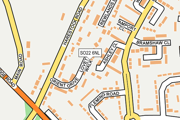 SO22 6NL map - OS OpenMap – Local (Ordnance Survey) SO22 6NL map - OS OpenMap – Local (Ordnance Survey)