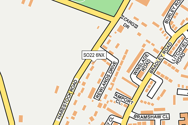 SO22 6NX map - OS OpenMap – Local (Ordnance Survey) SO22 6NX map - OS OpenMap – Local (Ordnance Survey)