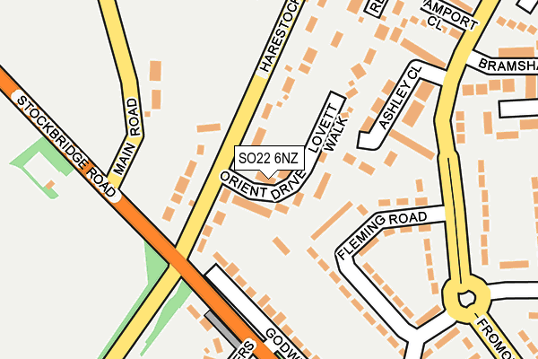 SO22 6NZ map - OS OpenMap – Local (Ordnance Survey) SO22 6NZ map - OS OpenMap – Local (Ordnance Survey)