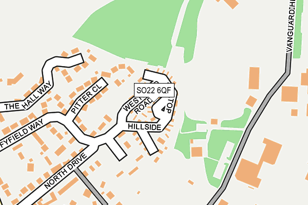 SO22 6QF map - OS OpenMap – Local (Ordnance Survey) SO22 6QF map - OS OpenMap – Local (Ordnance Survey)