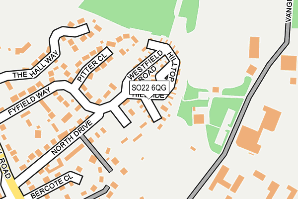 SO22 6QG map - OS OpenMap – Local (Ordnance Survey) SO22 6QG map - OS OpenMap – Local (Ordnance Survey)