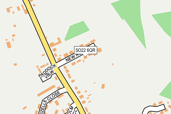 SO22 6QR map - OS OpenMap – Local (Ordnance Survey) SO22 6QR map - OS OpenMap – Local (Ordnance Survey)