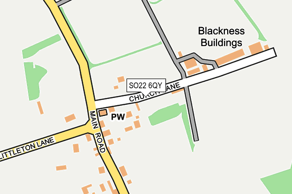 SO22 6QY map - OS OpenMap – Local (Ordnance Survey) SO22 6QY map - OS OpenMap – Local (Ordnance Survey)
