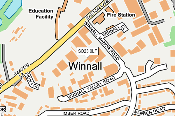 SO23 0LF map - OS OpenMap – Local (Ordnance Survey) SO23 0LF map - OS OpenMap – Local (Ordnance Survey)