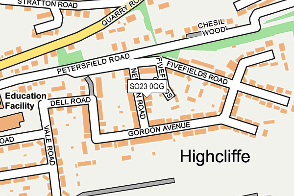 SO23 0QG map - OS OpenMap – Local (Ordnance Survey) SO23 0QG map - OS OpenMap – Local (Ordnance Survey)