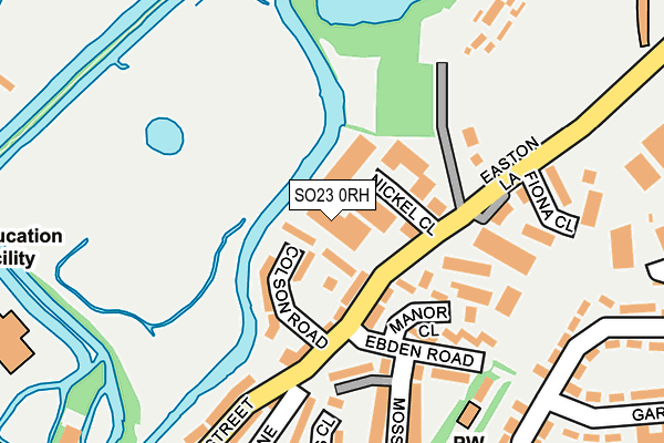 SO23 0RH map - OS OpenMap – Local (Ordnance Survey) SO23 0RH map - OS OpenMap – Local (Ordnance Survey)