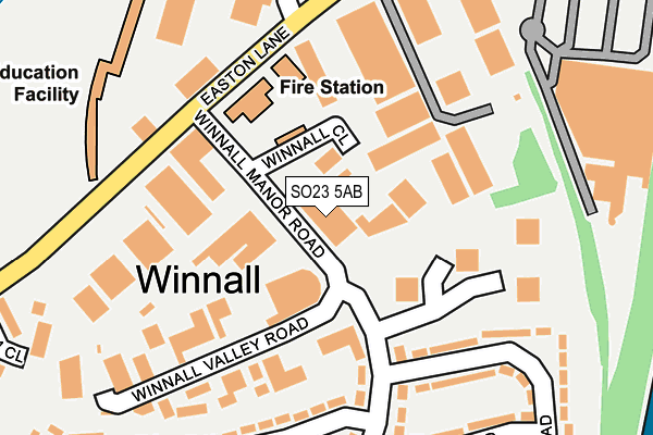 SO23 5AB map - OS OpenMap – Local (Ordnance Survey) SO23 5AB map - OS OpenMap – Local (Ordnance Survey)