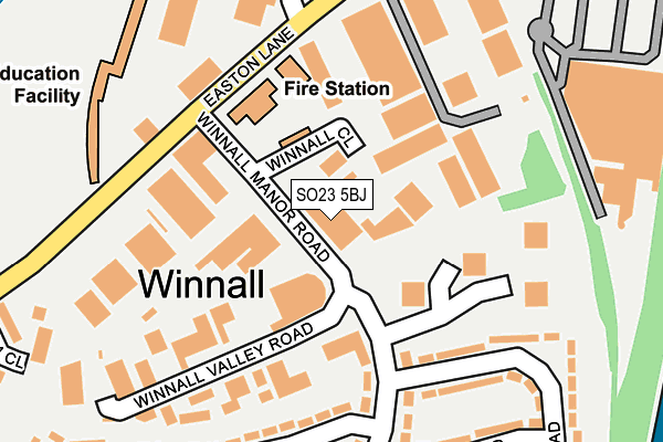 SO23 5BJ map - OS OpenMap – Local (Ordnance Survey) SO23 5BJ map - OS OpenMap – Local (Ordnance Survey)
