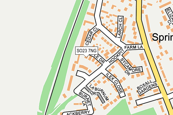 SO23 7NG map - OS OpenMap – Local (Ordnance Survey) SO23 7NG map - OS OpenMap – Local (Ordnance Survey)