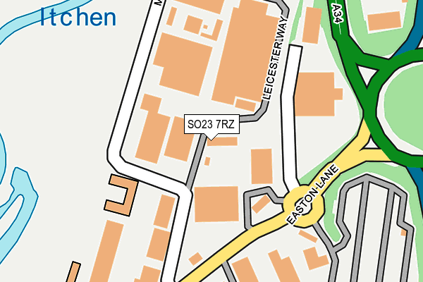 SO23 7RZ map - OS OpenMap – Local (Ordnance Survey) SO23 7RZ map - OS OpenMap – Local (Ordnance Survey)