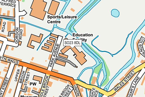 SO23 8DL map - OS OpenMap – Local (Ordnance Survey) SO23 8DL map - OS OpenMap – Local (Ordnance Survey)