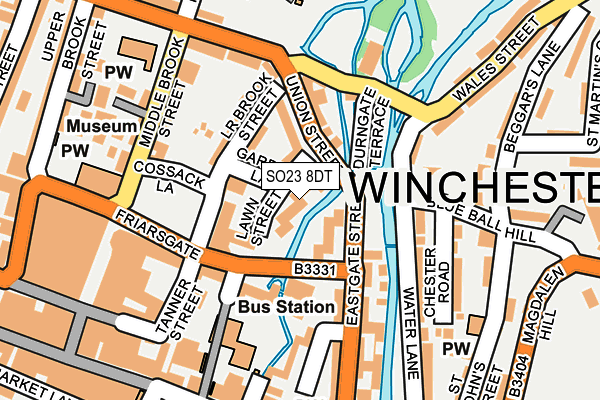 SO23 8DT map - OS OpenMap – Local (Ordnance Survey) SO23 8DT map - OS OpenMap – Local (Ordnance Survey)