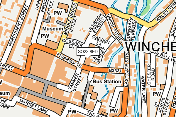 SO23 8ED map - OS OpenMap – Local (Ordnance Survey) SO23 8ED map - OS OpenMap – Local (Ordnance Survey)
