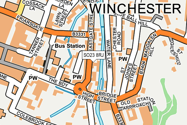 SO23 8RJ map - OS OpenMap – Local (Ordnance Survey) SO23 8RJ map - OS OpenMap – Local (Ordnance Survey)