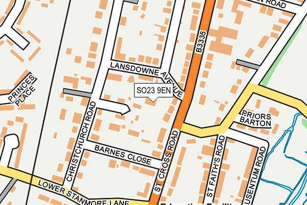 SO23 9EN map - OS OpenMap – Local (Ordnance Survey) SO23 9EN map - OS OpenMap – Local (Ordnance Survey)