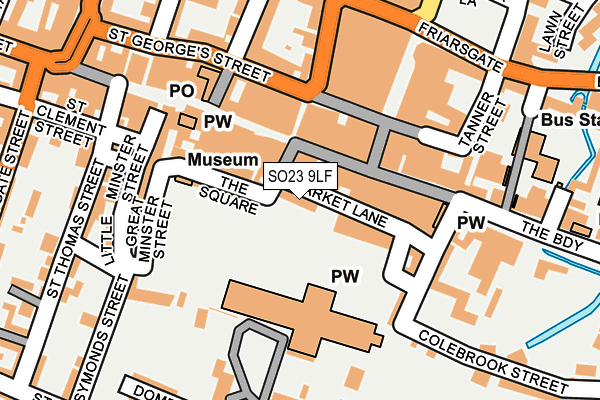 SO23 9LF map - OS OpenMap – Local (Ordnance Survey) SO23 9LF map - OS OpenMap – Local (Ordnance Survey)
